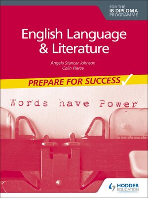 cover image of English Language and Literature for the IB Diploma